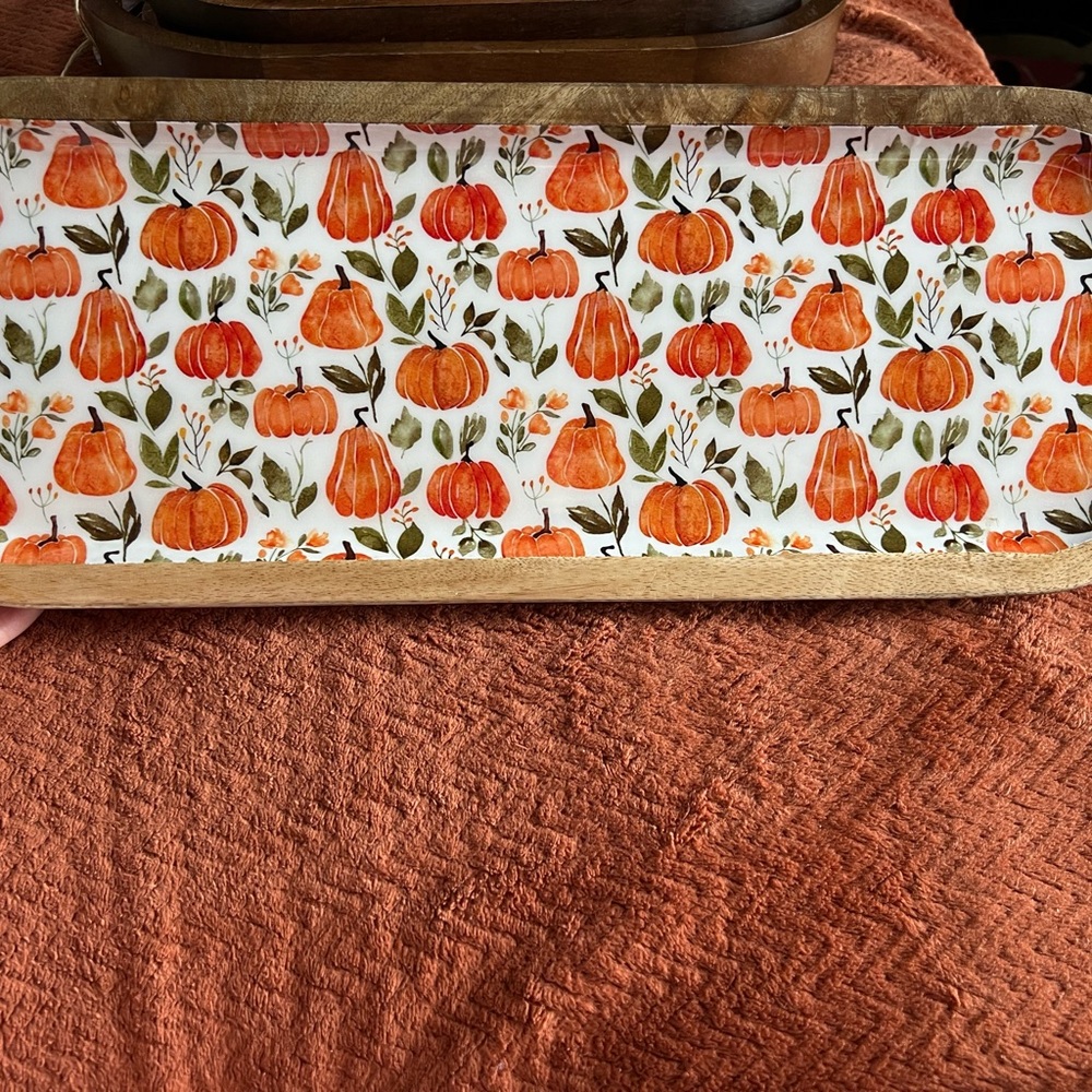 Autumn Harvest Decorative Tray